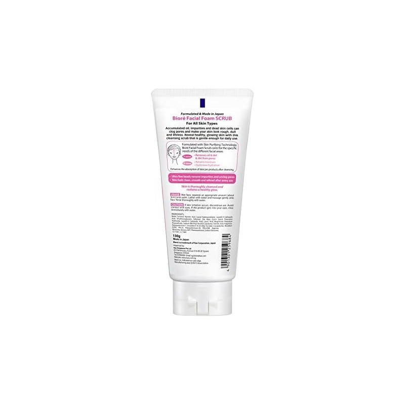 Biore Facial Washing Foam Scrub-in - 130g