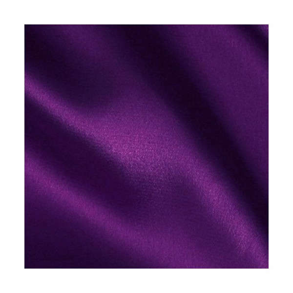 Stretch Charmeuse Satin Purple, Fabric by the Yard