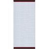 Buettner 30"x66" Solid White Blue/Red Dobby Border Oversized Luxury Beach/Bath