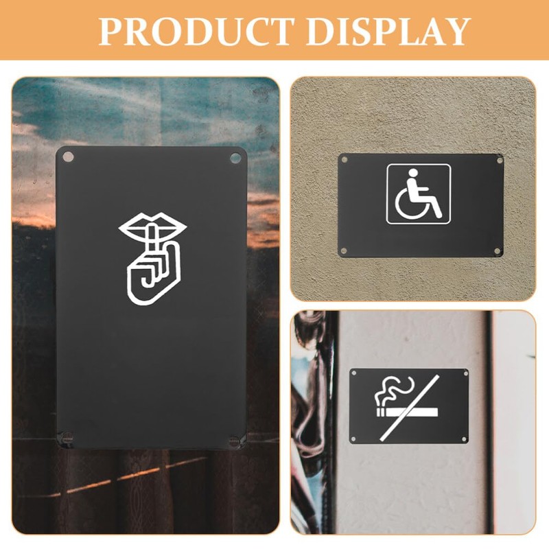 10Pcs Black Anodized Aluminum Engraving Blanks Name Signs for Diy