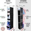 ABRA® 3 Shelf Hanging Locker Organizer for School, Work, Gym,