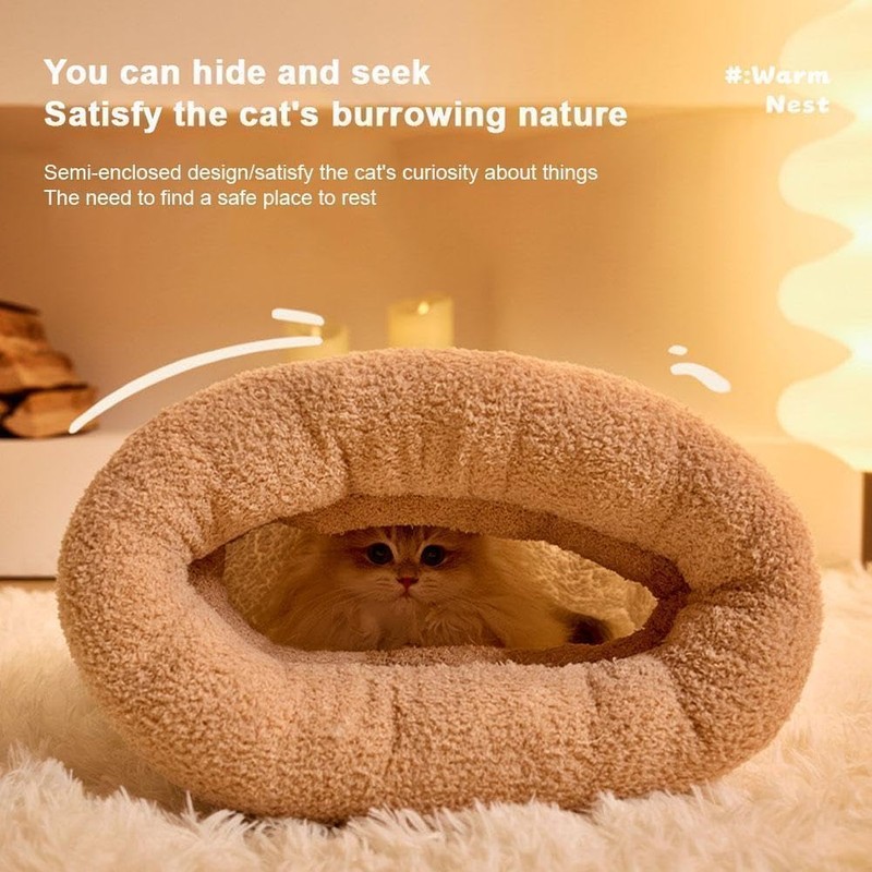 Mtxorvix Cat Sleeping Bag For Indoor Cats, Cat Winter Sleeping