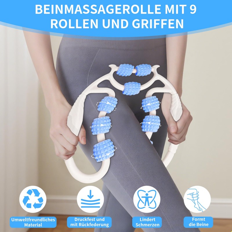Massager, Massage Roller Legs, Massage Roller with Handle Leg, Manual