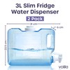 Slim Fridge Water Dispenser - 2 Pack 3L with Tap