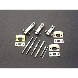 IDHBA 21120V-003 Premium Quality Solid Brass Privacy Tubular Latch, 2-3/8-Inch Backset, Polished