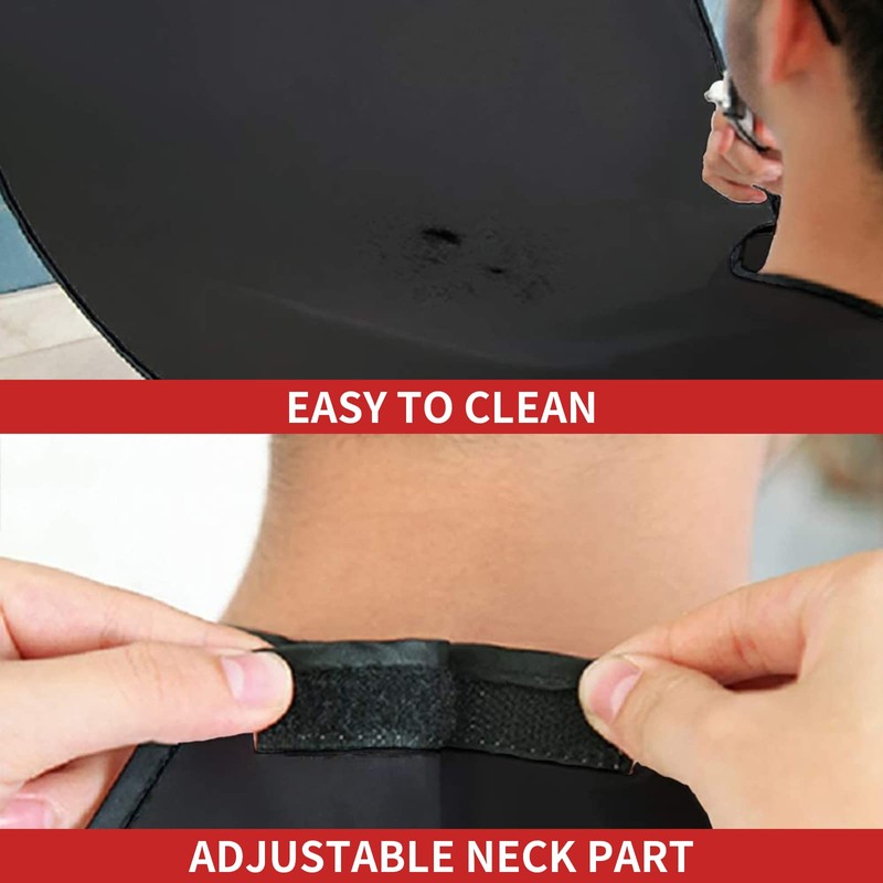 Beard Apron for Beard Design with Beard Stencil, Shaving Cape