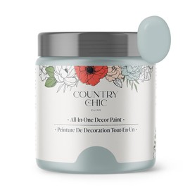 Country Chic Paint - Chalk Style All-in-One Paint for Furniture, Home Decor, Cabinets, Crafts, Eco-Friendly, Matte Paint - Dune Grass [Green] Half Pint 8oz
