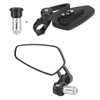 Motorcycle Rear View Mirror 22mm Handlebar Mirror 360 Degree Rotation