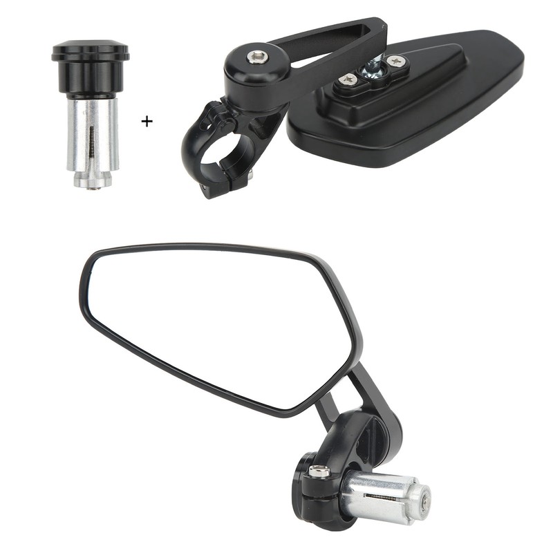 Motorcycle Rear View Mirror 22mm Handlebar Mirror 360 Degree Rotation