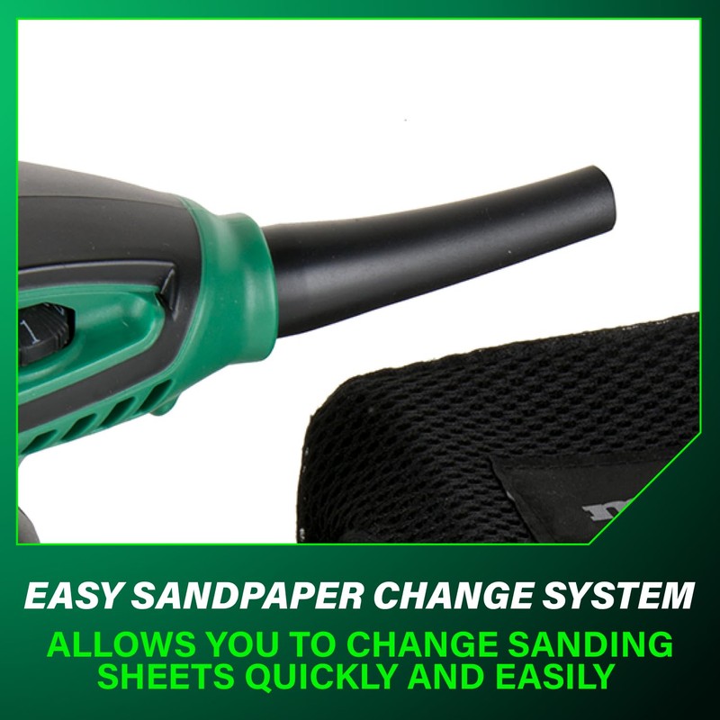 Metabo HPT 5-Inch Random Orbit Finishing Sander, Variable Speed, Palm-Style