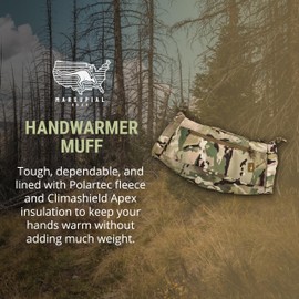 Marsupial Gear Handwarmer Muff - Insulated Hand Warmer Muff with Fleece Lining for Cold Weather Hunting, Multicam