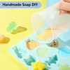 Cilindro medidor transparente, vaso medidor de plástico graduado con asa