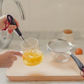 Dr.HOWS Young stain Kitchen tool, 304 Stainless Steel Kitchen Utensils, Easy to Clean,Heat Resistant (Mini whisk)