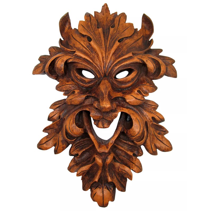 Dryad Design Large Laughing Leafman Plaque Greenman Celtic Irish Mythology