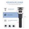 PerPaiMe Bathroom Faucet 3 Hole - 8 Inch Waterfall Bathroom