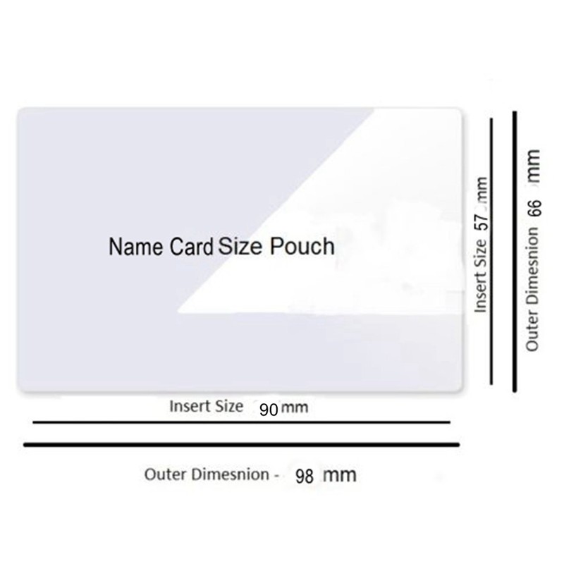 Hartwii Name Card/ID Card Size 66x98mm Cold Self Seal Self