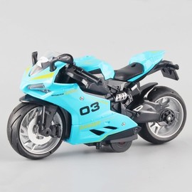 APPCRFM Alloy Motorbike Toy–Pull Back Motorcycle Highly Detailed Simulation Model–Highly Realistic Motorcycle Model For Kids Boys & Collectors Hobby Toy Gift Racing Decoration