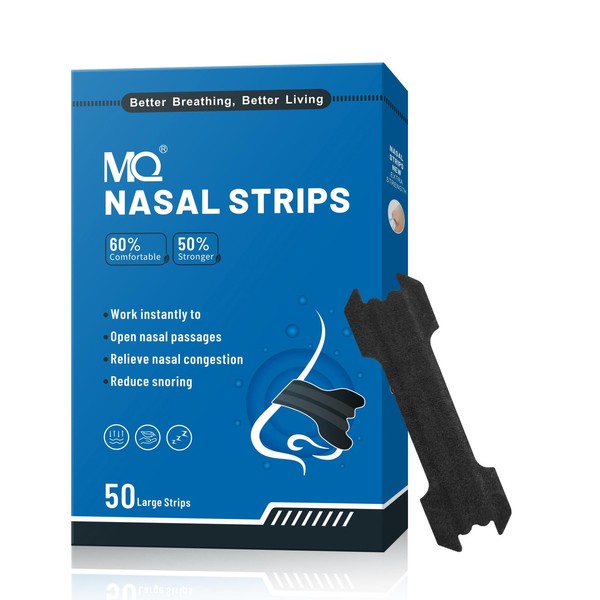 MQ MQ 100ct Nasal Strips for Snoring Black Nose Strips