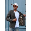 PaulJones Men's Sporty 2 Button Regular Fit Suit Jacket with