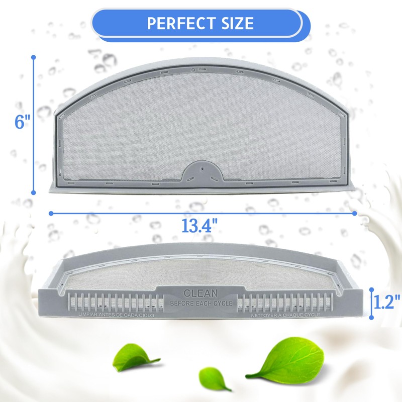 Compatible Lint Filter for GE GTD33GASK0WW, GTD33EASK0WW, GTX33GASK0WW, GTX33EASK0WW Dryer