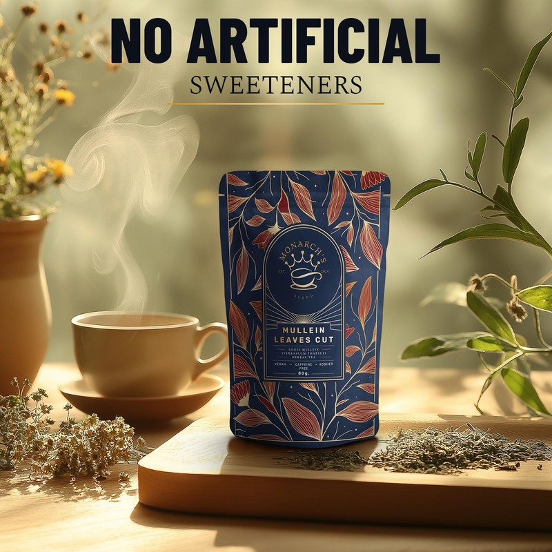 Mullein Tea with Luxury Teaspoon & Biodegradable Filters | Herbal