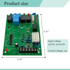 HRepair 50A55-743 Furnace Control Board丨fits for Amana/Goodman Furnace Control Circuit Board丨Replacement PCBBF112S 0130F00005S B18099-26 B1809926S PCBBF123S丨Green