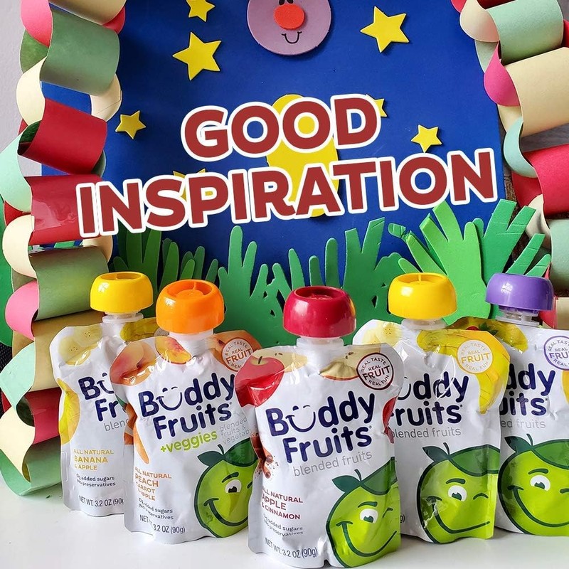 Buddy Fruits Snacks To Go Orchard Blend Unsweetened Applesauce 3.2oz