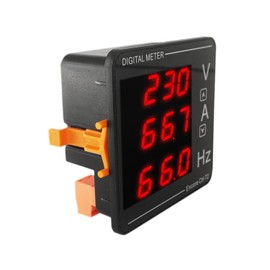 LoveDeal AC 50-500V 120A Digital Volt Amp Meter, Voltage Current Frequency 3 in 1 Instrument, Voltmeter Ammeter Panel, Voltage Amperage Tester with Current Transformer