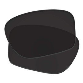 Predrox Dark Black Chainlink Lenses Replacement for Oakley Sunglass OO9247 Polarized