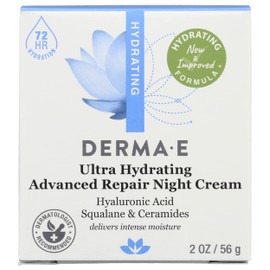 Derma E Ultra Hydrating Advanced Repair Night Cream, Dermatologist Tested, 2 Ounce (Pack Of 1)