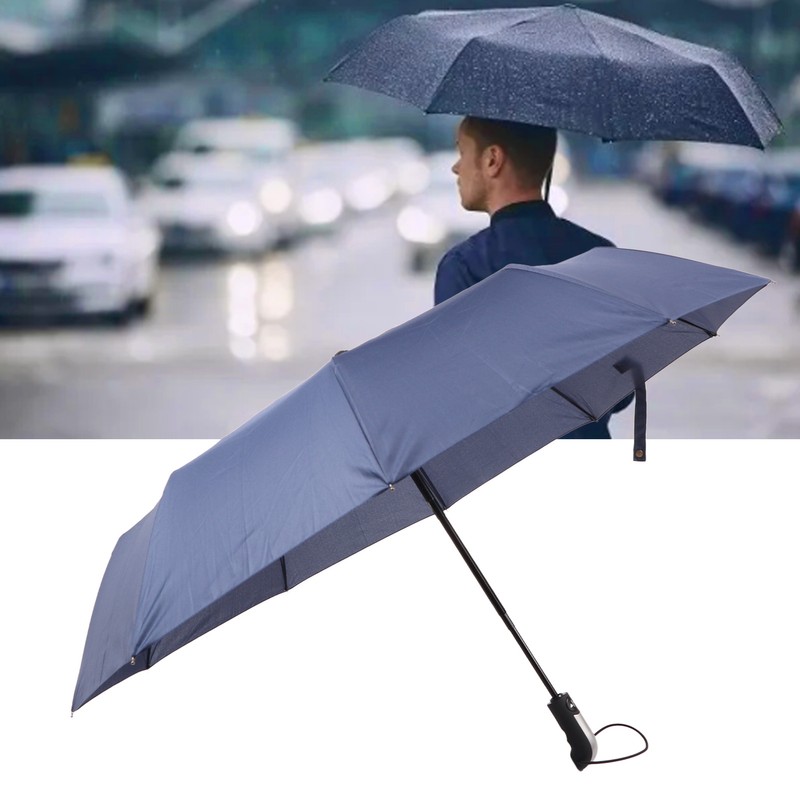 10 Ribs Fully Automatic Umbrella Men Business Automatic Folding Travel