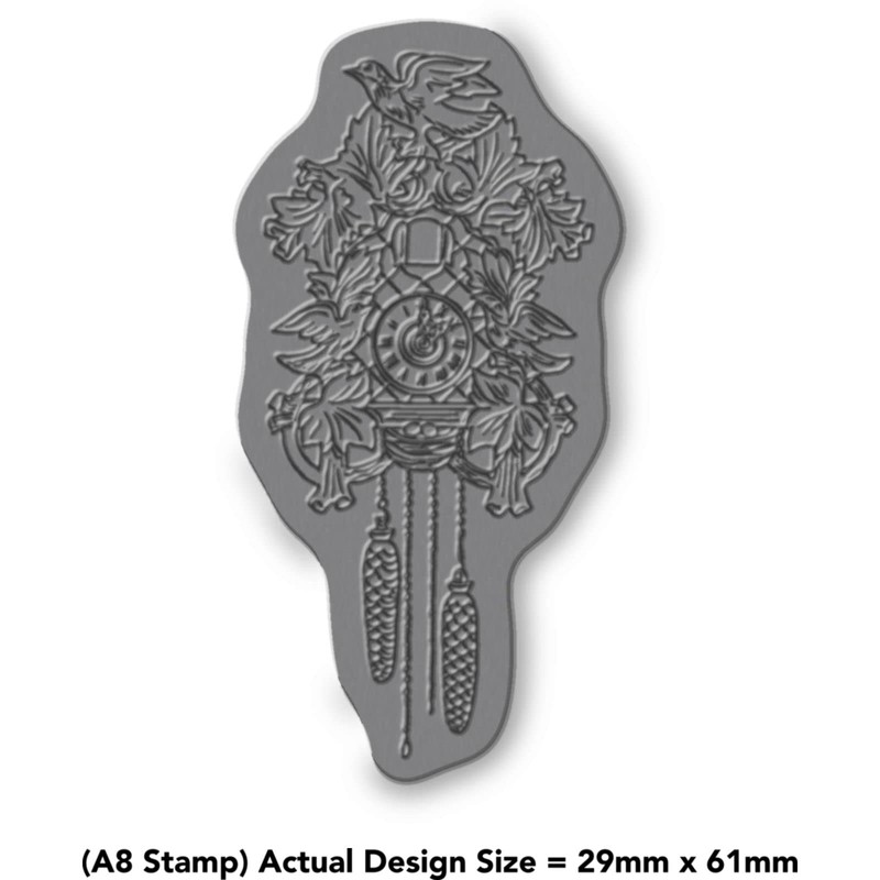 Azeeda A8 'Cuckoo Clock' Unmounted Rubber Stamp (RS00044355)