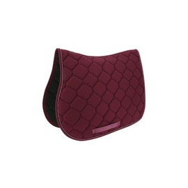 RIDING-WORLD "Rope" Saddle Cloth, Warmblood Bordeaux Red