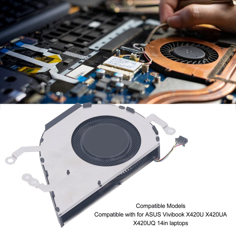 CPU Cooling Fan 4 Pin Power Connector Replacement Laptop CPU