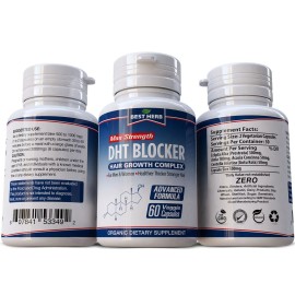 NATURAL DHT BLOCKER PREVENT HAIR LOSS HERBAL VITAMINS GROWTH 60 PILLS NEW