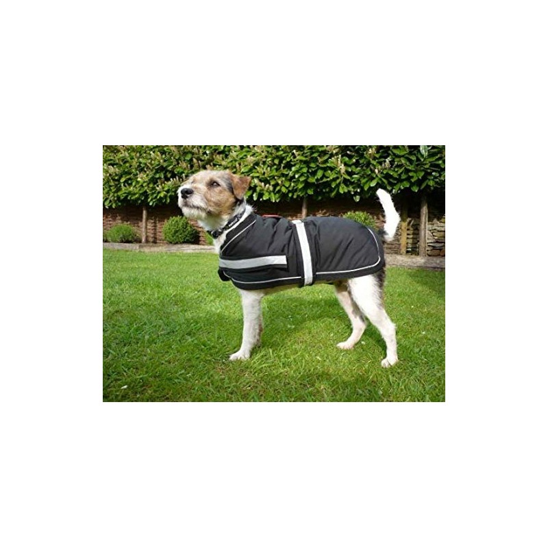 Petface Super Soft Waterproof Dog Coat, 45 cm, Black