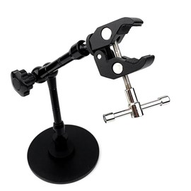 Helping Hands Magnetic Soldering Clamp with 5.5CM Jaw Opening, Super Clamp with Magnetic Base, Flexible Articulating Arms with Clamps, Magnetic PCB Clip for Heat Gun Repairing Welding
