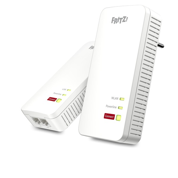AVM FRITZ!Powerline 1240 AX WLAN Set (Gigabit Powerline with Wi-Fi 6, WLAN Access Point, Ideal for Media Streaming, HD Videos, Internet TV, 1,200 Mbps, German Version)