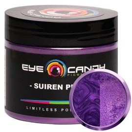 Eye Candy Pigments Premium Purple Mica Powder - Suiren Purple (50gr) - for Epoxy, Resin, Soap, Paint, Woodworking, Acrylic Pouring, Bath Bombs, Fishing Lures - DIY Arts and Crafts Additive