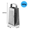 Kitchen Grater Hexagonal Grater Stainless Steel 23 cm High