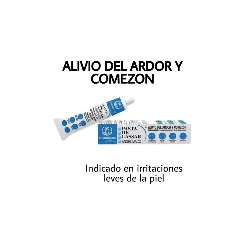Pasta De Lassar Andrómaco Oxido De Zinc 2 Tubos 110