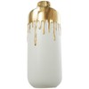 CosmoLiving by Cosmopolitan Ceramic Decorative Vase Centerpiece Vase with Abstract