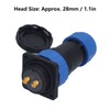 Waterproof Connector Square 4 Holes IP68 Aviation Power Socket 380V