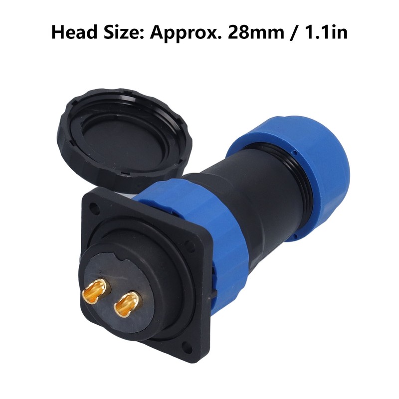 Waterproof Connector Square 4 Holes IP68 Aviation Power Socket 380V