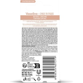 Emily in Paris Vaseline - Bálsamo Labial Líquido Color Nude (3.5 g), Humectación hasta por 24 horas, Nude Creme