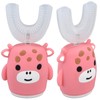 Kids U Shaped Toothbrush Pink Cartoon Electric 360° Tooth Rush