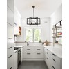 JHLBYL Modern Farmhouse Black Chandelier: 6-Light Upgrade Industrical Light Fixture