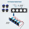 4 Independent Switch Panels for 12 V ~ 24 V