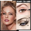 5 PCS Black Liquid Winged Eyeliner Stamp Pen Makeup Tools,Double-side