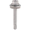 TIMCO Self-Drilling Light Section Screws Exterior Silver with EPDM Washer